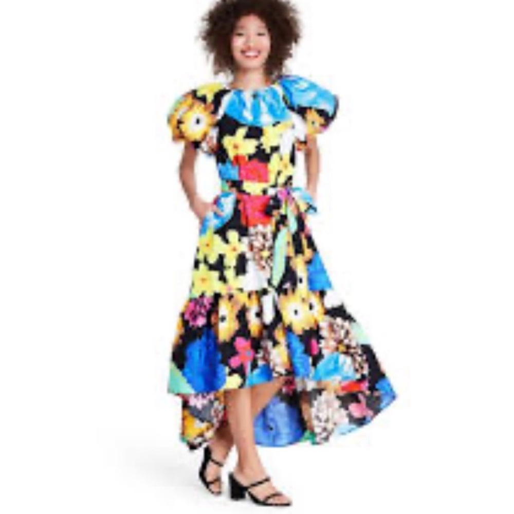 Christopher John Rogers Multicolored 
Floral Dress | Large